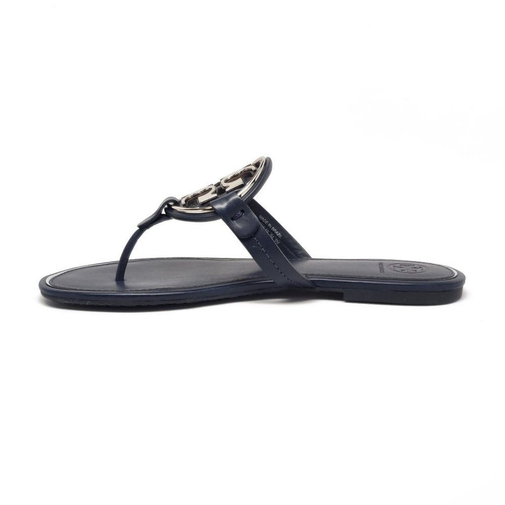 Tory Burch Metal Miller Sandals in Navy Size 8 - Picture 6 of 8